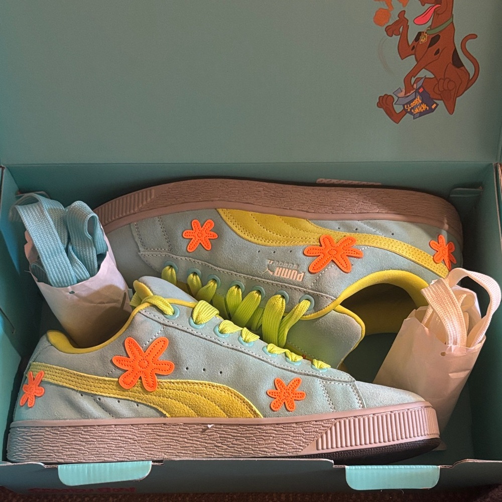 Puma x Scooby-Doo mystery machine shoes